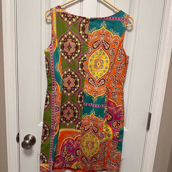 Nwot Peter Nygard | Multicolor patchprint sheath dress - Picture 2 of 5